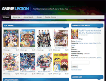 Tablet Screenshot of animelegion.com